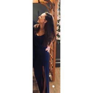 Lulus Navy Blue Maxi Dress